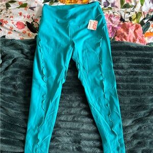 FP Movement turquoise leggings NWT